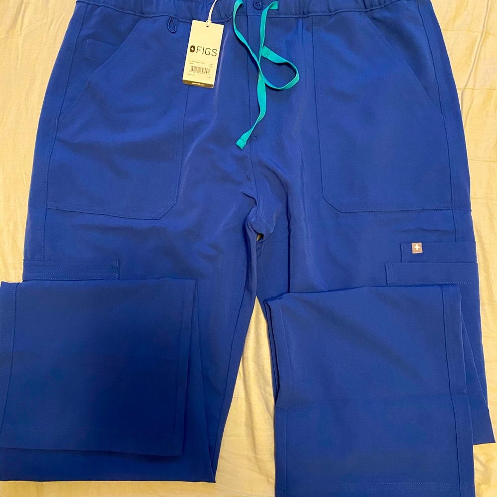 Figs scrubs set denim leon & cairo